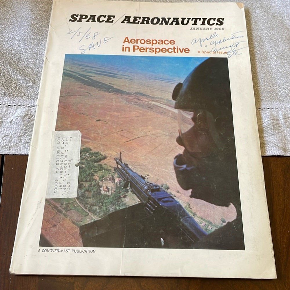 VTG 1968 Space / Aeronautics special issue magazine Aerospace space science